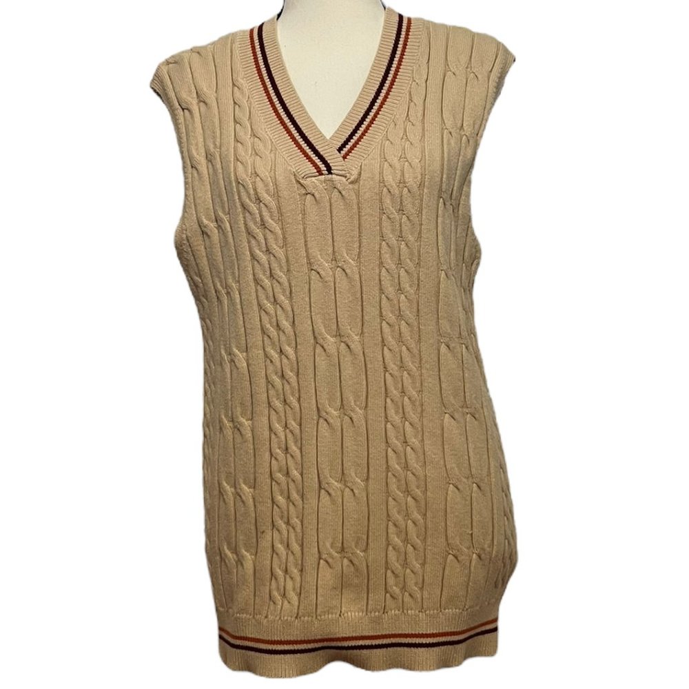 Shein Vest, Tan, Size: Med
